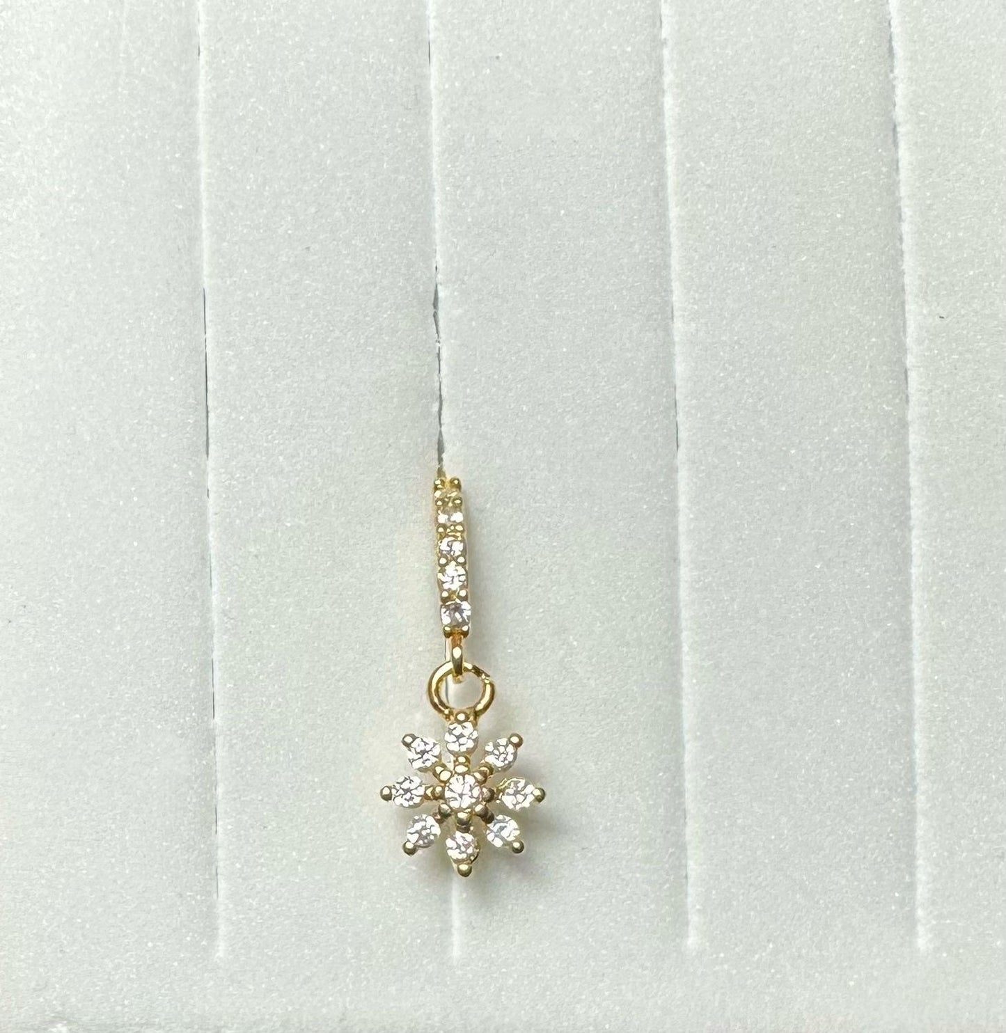 Vrai Piercing Fleur Doré