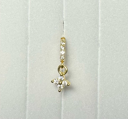 Vrai Piercing Étoile Doré