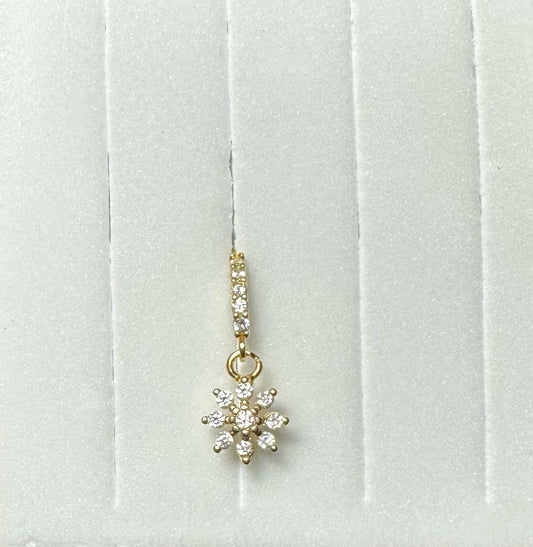 Vrai Piercing Fleur Doré